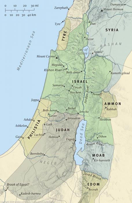 Map 6: The Kingdoms of Israel and Judah