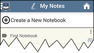 Default folder called First Notebook