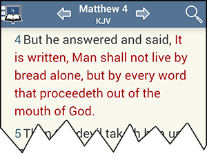 Jesus spoken words in red letter