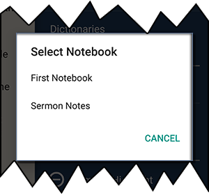 Select Notebook