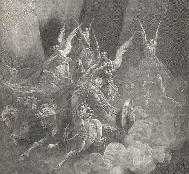 The Vision of the Four Chariots Zechariah Image