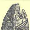 Samson and the Dagon Fish god (engraving)