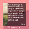 Genesis 1:1-2 (NIV)
