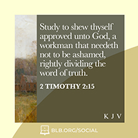 2 Timothy 2:15 (KJV)