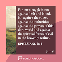 Ephesians 6:12 (NIV)