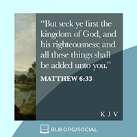 Matthew 6:33 (KJV)