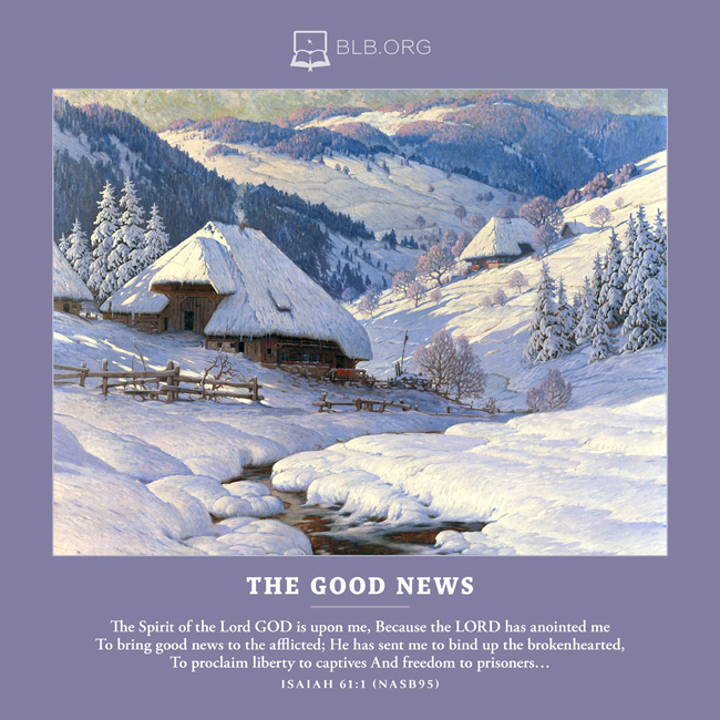 Isaiah 61:1 (NASB95) - Calendar Images Image