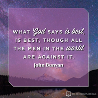 What God Says is Best (Bunyan)