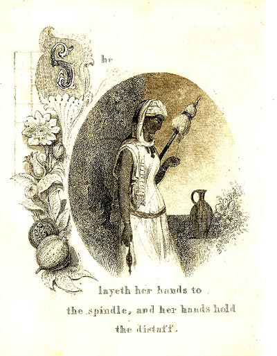 Image-SHE LAYETH HER HANDS TO THE SPINDLE