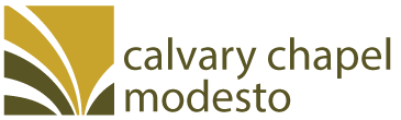 Dark brown/mustard Calvary Chapel Modesto logo