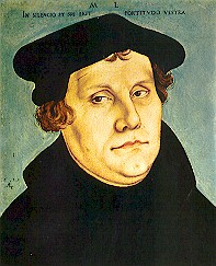 Martin Luther - Portrait by Lucas Cranach the Elder, 1529