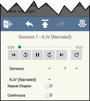 Audio Bible player