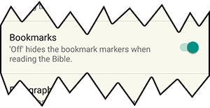 Show or Hide bookmarks