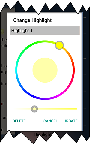Change Highlight