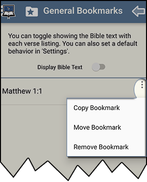 Edit Bookmarks