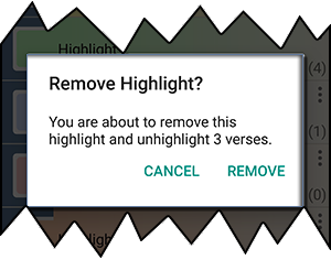 Remove Highlight