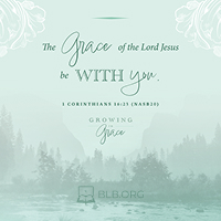 1 Corinthians 16:23 (NASB20)