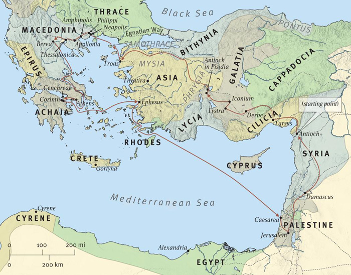 Paul's Second Missionary Journey (Acts 15:36-18:22)