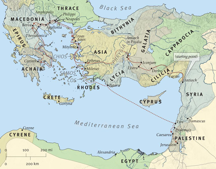 Paul's Third Missionary Journey (Acts 18:22-21:17)
