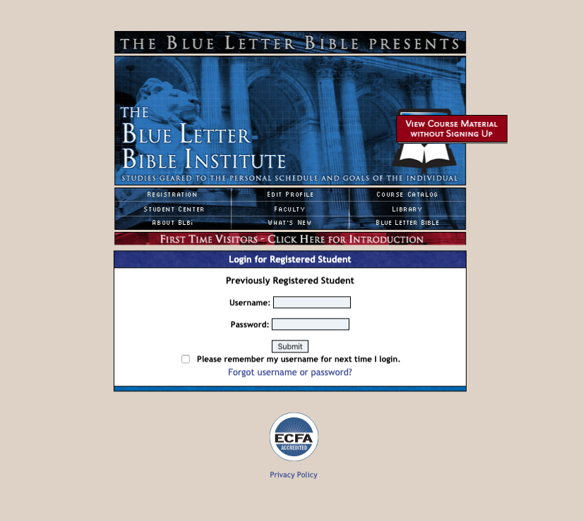 Blue Letter Bible Institute Classic
