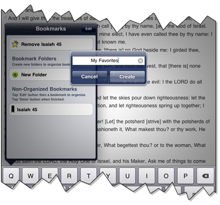 Manage Bookmarks