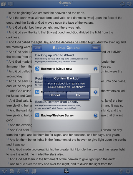 Backup to iCloud