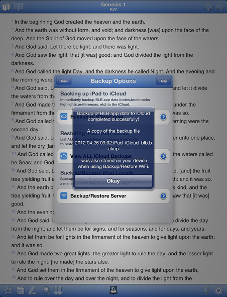 Creating Backup