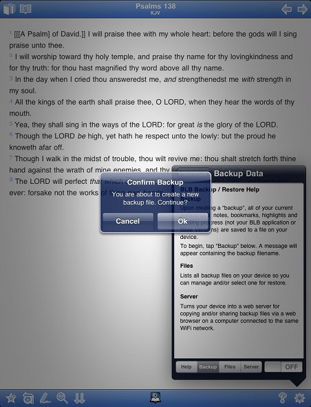 Create Backup