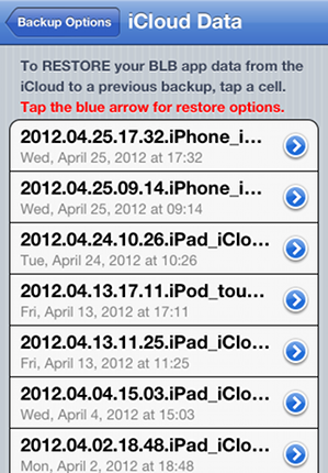 All iCloud Backups