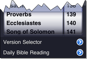 book and chapter scroll wheels