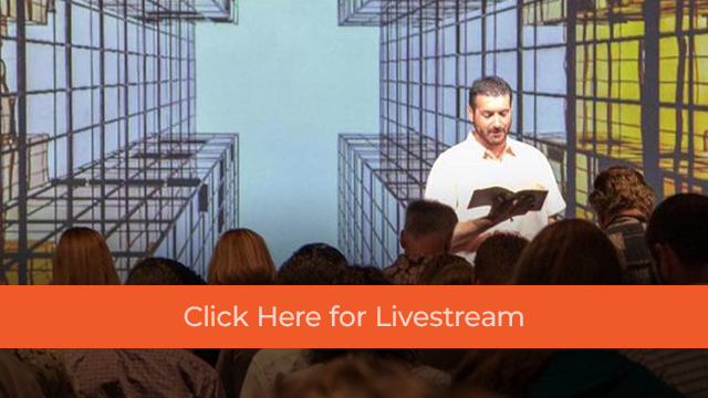 Pastor on stage at Cross Connection Church Livestream