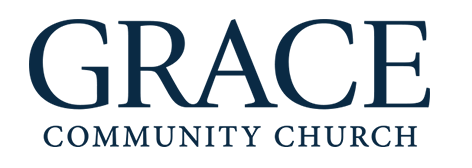 Navy blue Grace Community Church logo