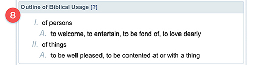 Outline of Biblical Usage