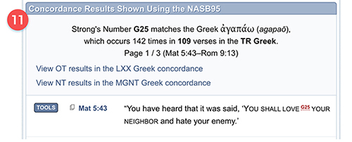 Concordance Results